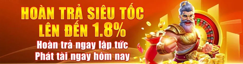 Banner ưu đãi hoàn trả hàng ngày và thưởng nạp tiền 333win bet